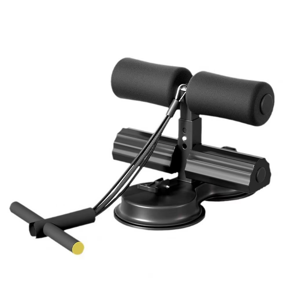 Coremax™ Sit-Up Assistant Bar with Resistance Band – Dual Suction Home Gym Trainer